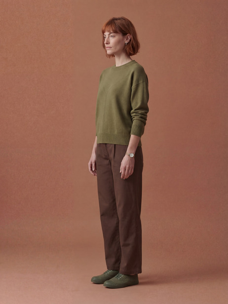 OUDAI SWEATER -  Khaki , Ready-to-wear Bensimon