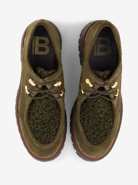 DERBIES -  Khaki , Tennis & Shoes Bensimon