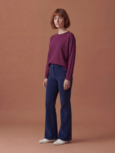 JULY LS T-SHIRT -  Plum , Ready-to-wear Bensimon