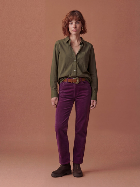 MARIUS PANTS -  Plum , Ready-to-wear Bensimon