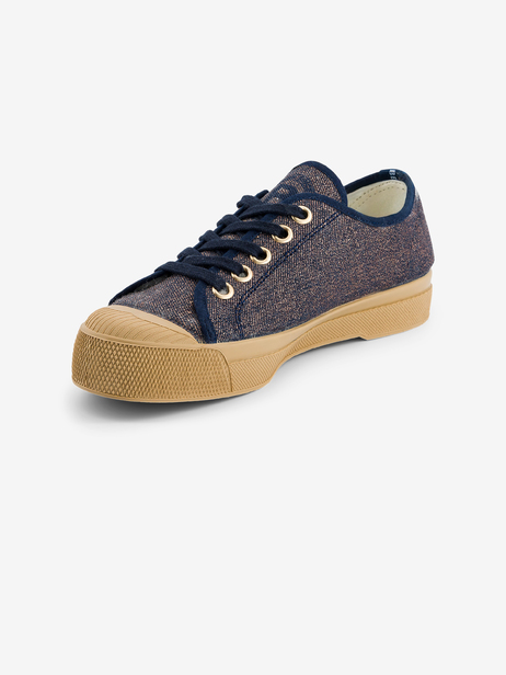 Women's Romy B79 shiny denim sneakers -  Denim , Tennis & Shoes Bensimon