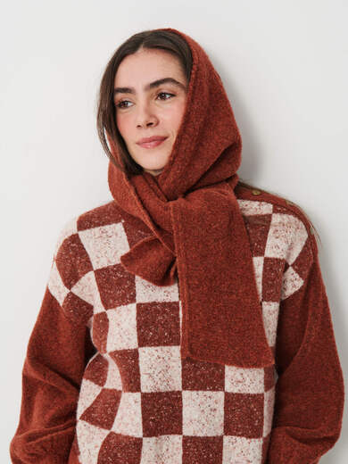 OPHELIA SCARF -  Cognac , Ready-to-wear Bensimon