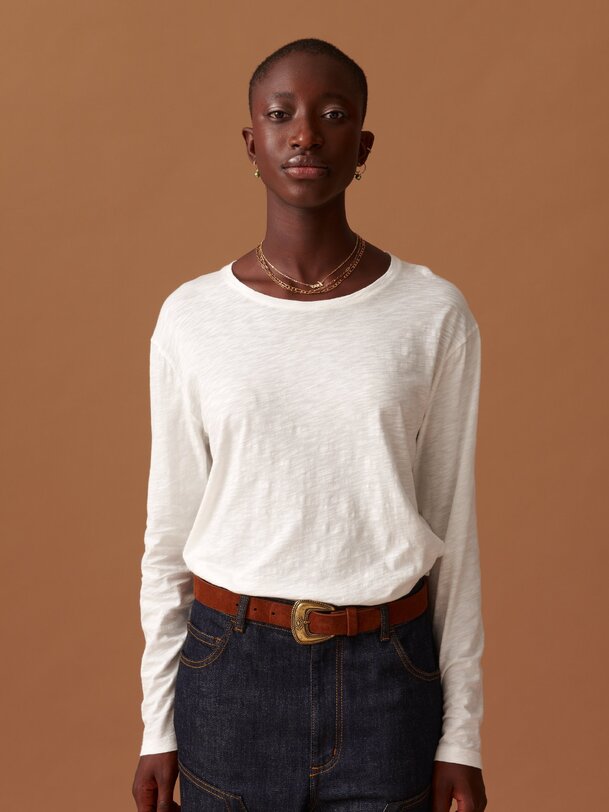 T-SHIRT JULY ML -  Ecru , Ready-to-wear Bensimon