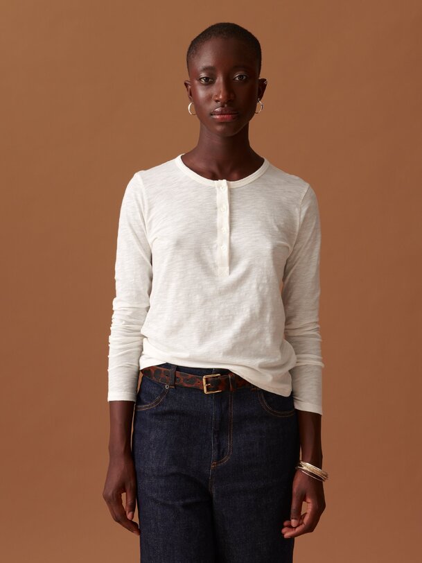 ALEXANDRA T-SHIRT -  Ecru , Ready-to-wear Bensimon