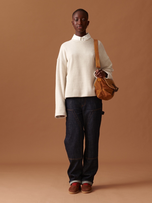 ORCHIS SWEATSHIRT -  Ecru , Ready-to-wear Bensimon