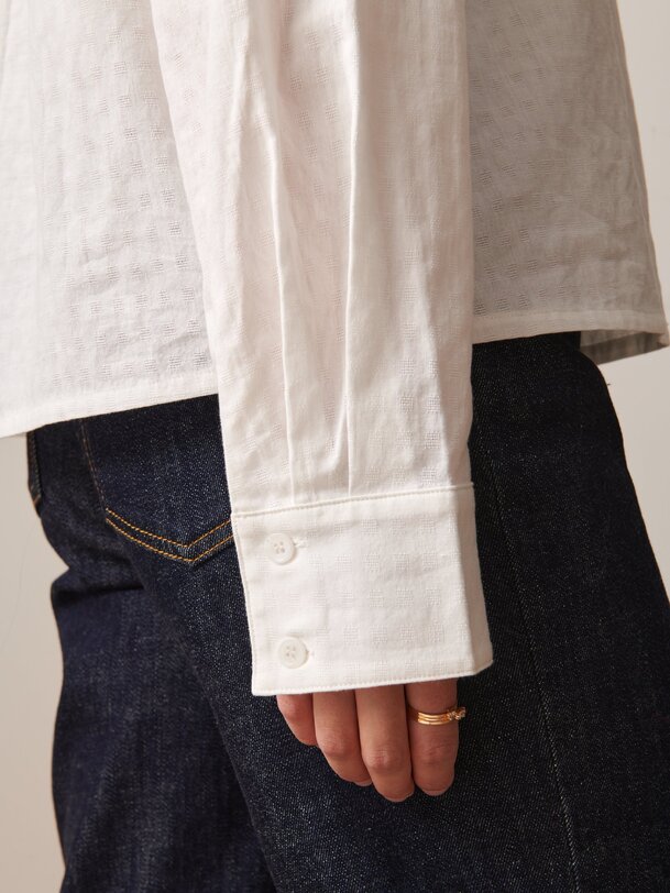 NOEMIE ML SHIRT -  Ecru , Ready-to-wear Bensimon