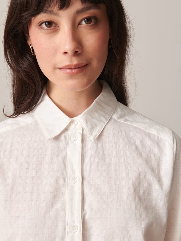 NOEMIE ML SHIRT -  Ecru , Ready-to-wear Bensimon