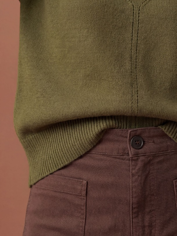 OUDAI SWEATER -  Khaki , Ready-to-wear Bensimon