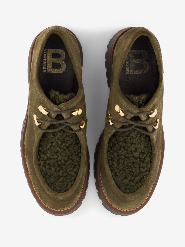 DERBIES - Khaki , Tennis & Shoes Bensimon