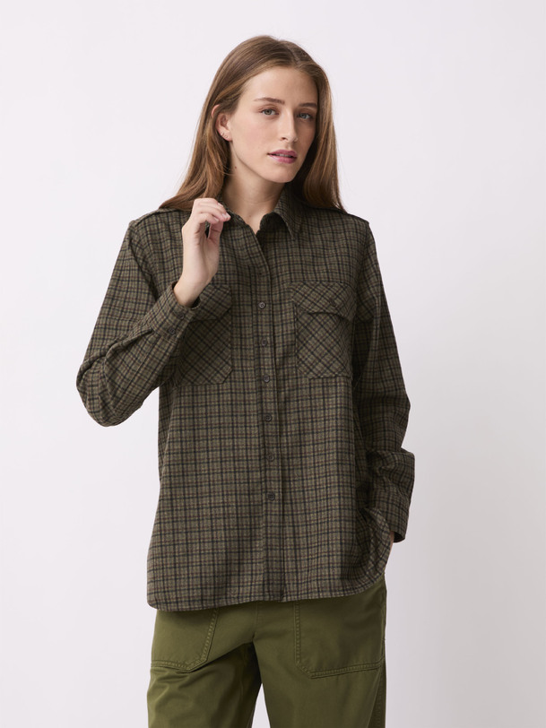 CHEMISE OLEYO -  Khaki , Ready-to-wear Bensimon