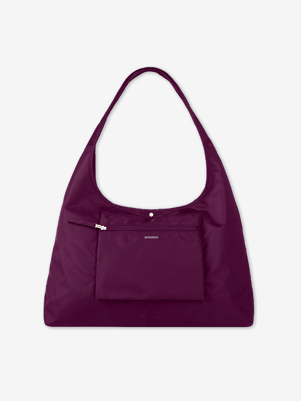 SHOPPING BAG NIBELLOU -  Aubergine , Bags & Luggage Bensimon