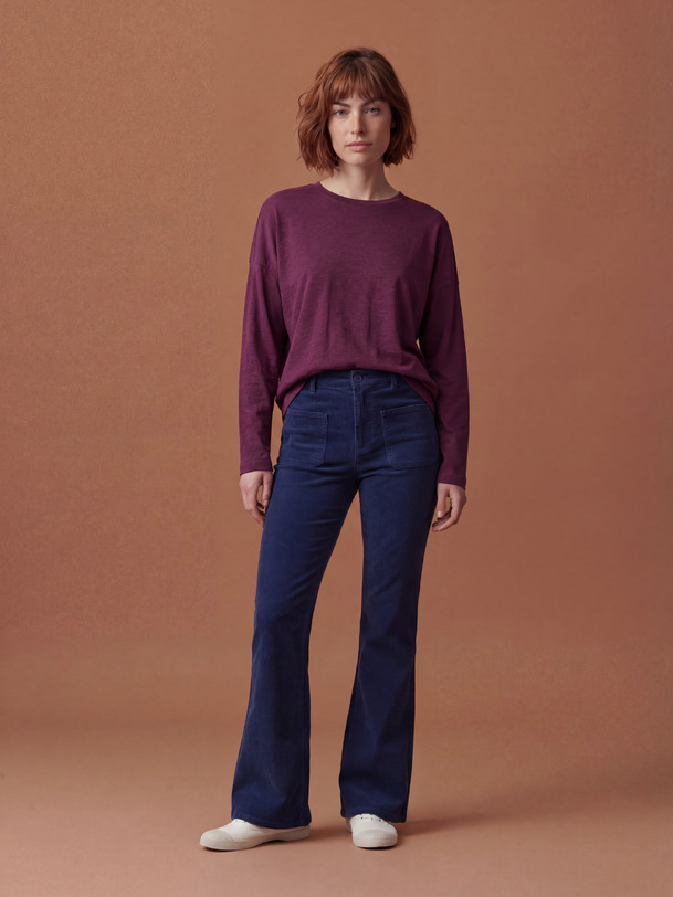 JULY LS T-SHIRT -  Plum , Ready-to-wear Bensimon