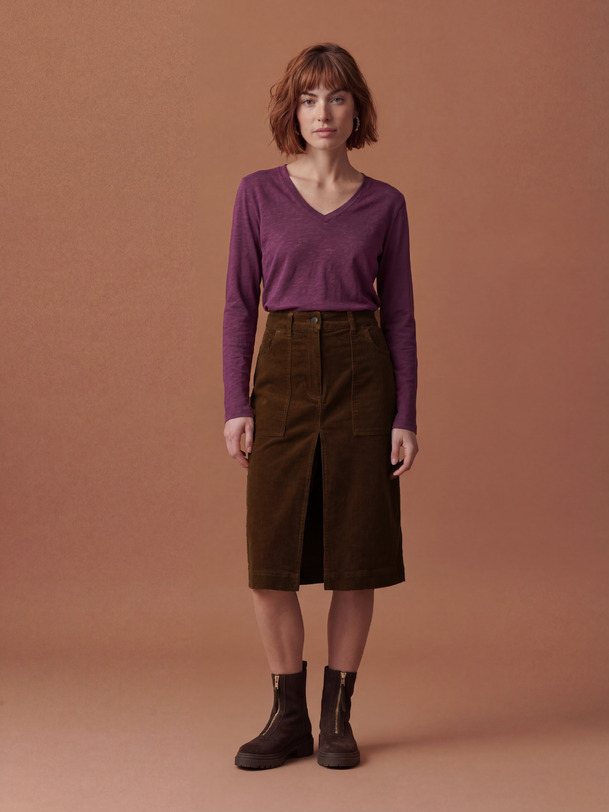 AOUT T-SHIRT -  Plum , Ready-to-wear Bensimon