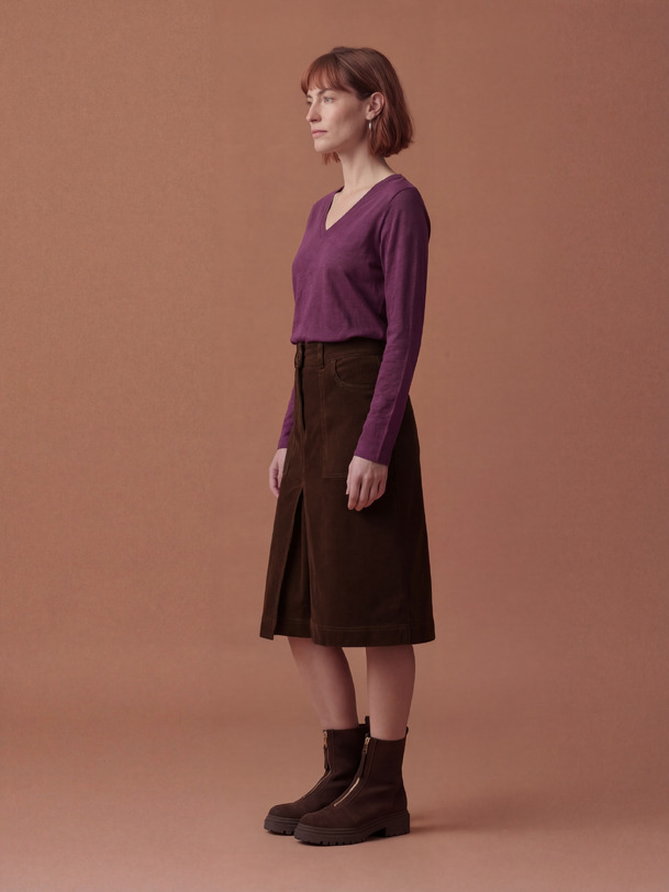 AOUT T-SHIRT -  Plum , Ready-to-wear Bensimon