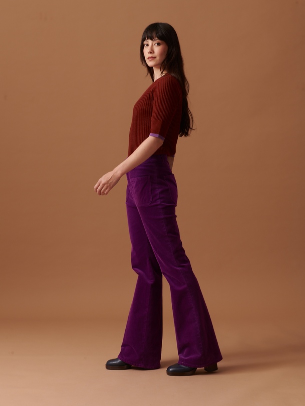 OLIVIO PANTS -  Plum , Ready-to-wear Bensimon