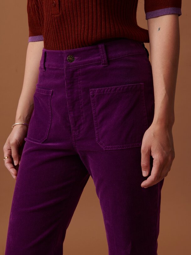 OLIVIO PANTS -  Plum , Ready-to-wear Bensimon
