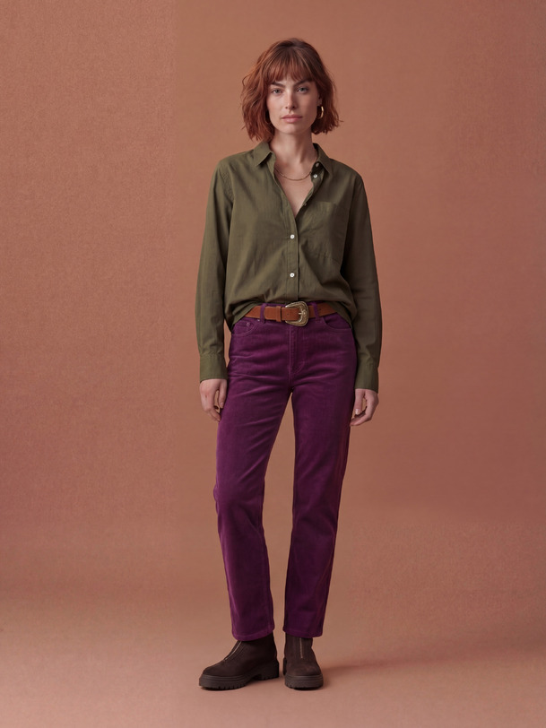 MARIUS PANTS -  Plum , Ready-to-wear Bensimon