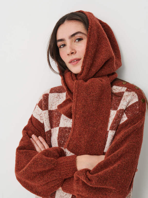 OPHELIA SCARF -  Cognac , Ready-to-wear Bensimon