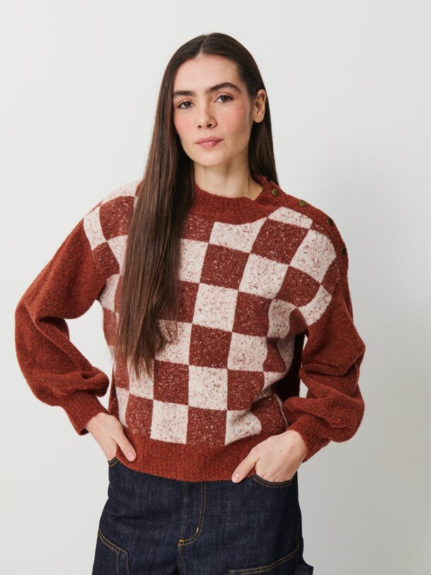 PULL OMRI -  Cognac , Ready-to-wear Bensimon