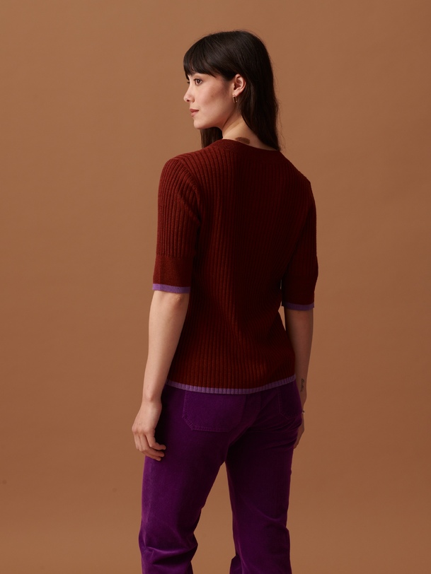 OREN SWEATER -  Cognac , Ready-to-wear Bensimon