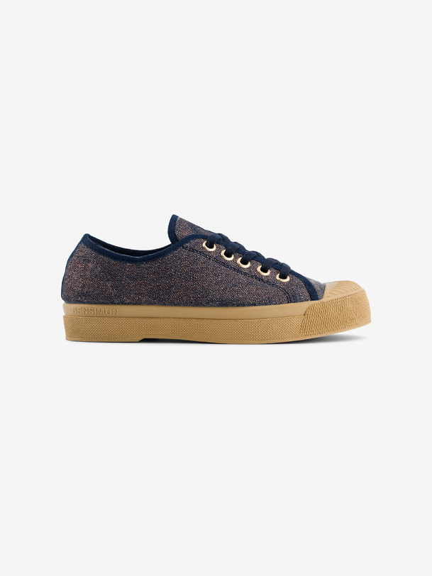 Women's Romy B79 shiny denim sneakers - Denim , Tennis & Shoes Bensimon