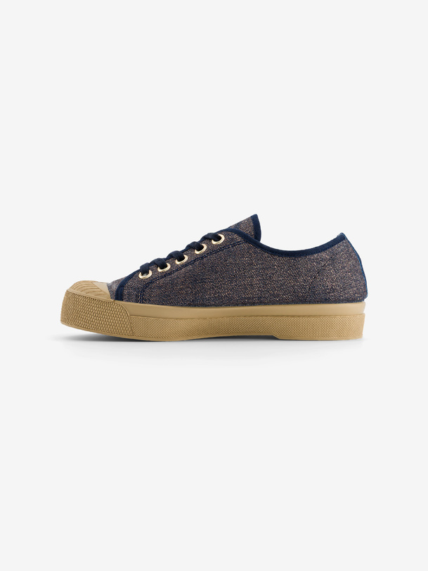 Women's Romy B79 shiny denim sneakers - Denim , Tennis & Shoes Bensimon