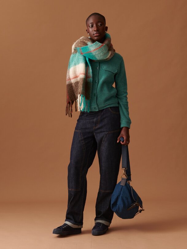 CHECKED SCARF -  Tiles , Ready-to-wear Bensimon