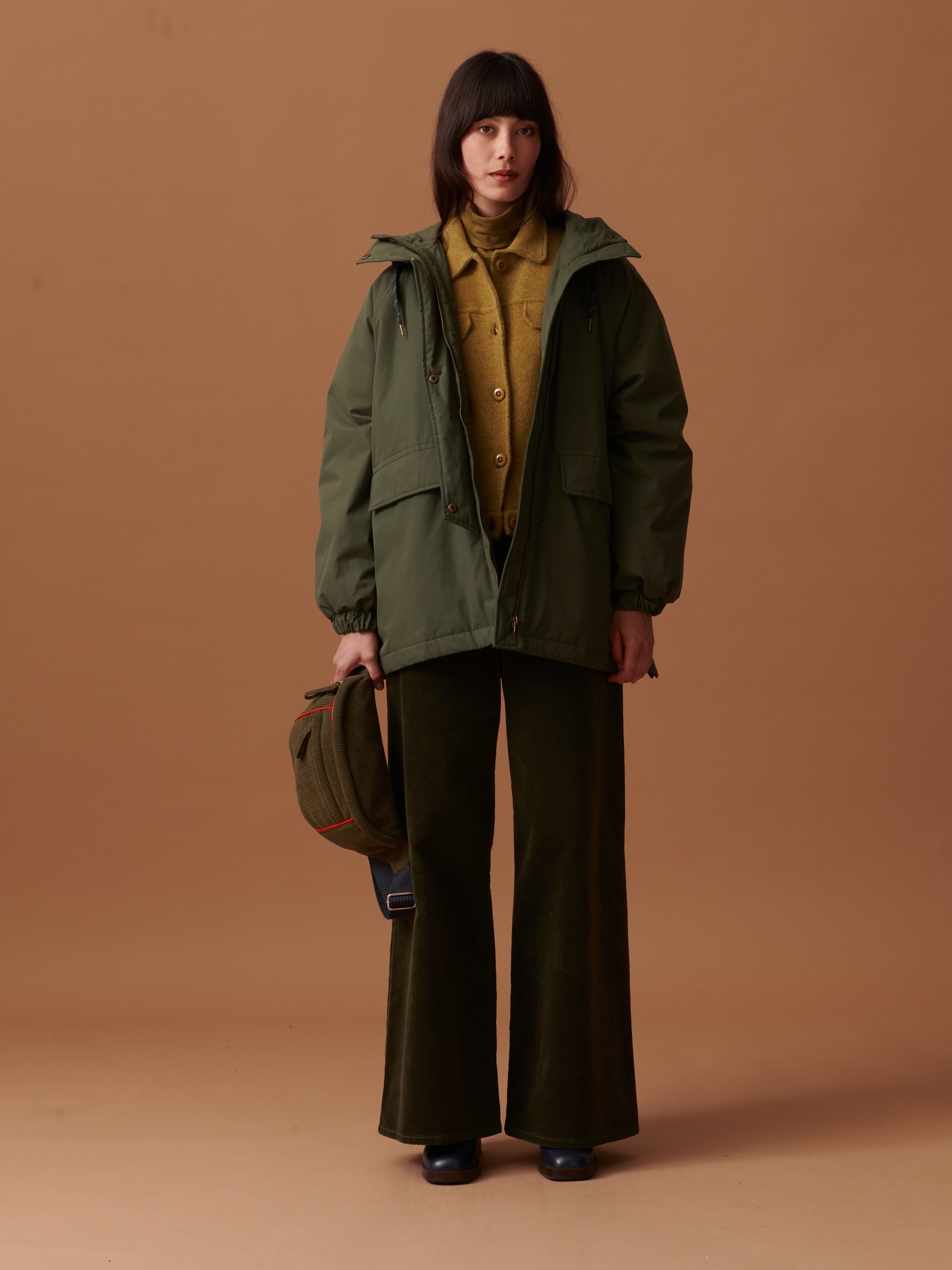 OXANA PUFFER JACKET - Military , Ready-to-wear Bensimon
