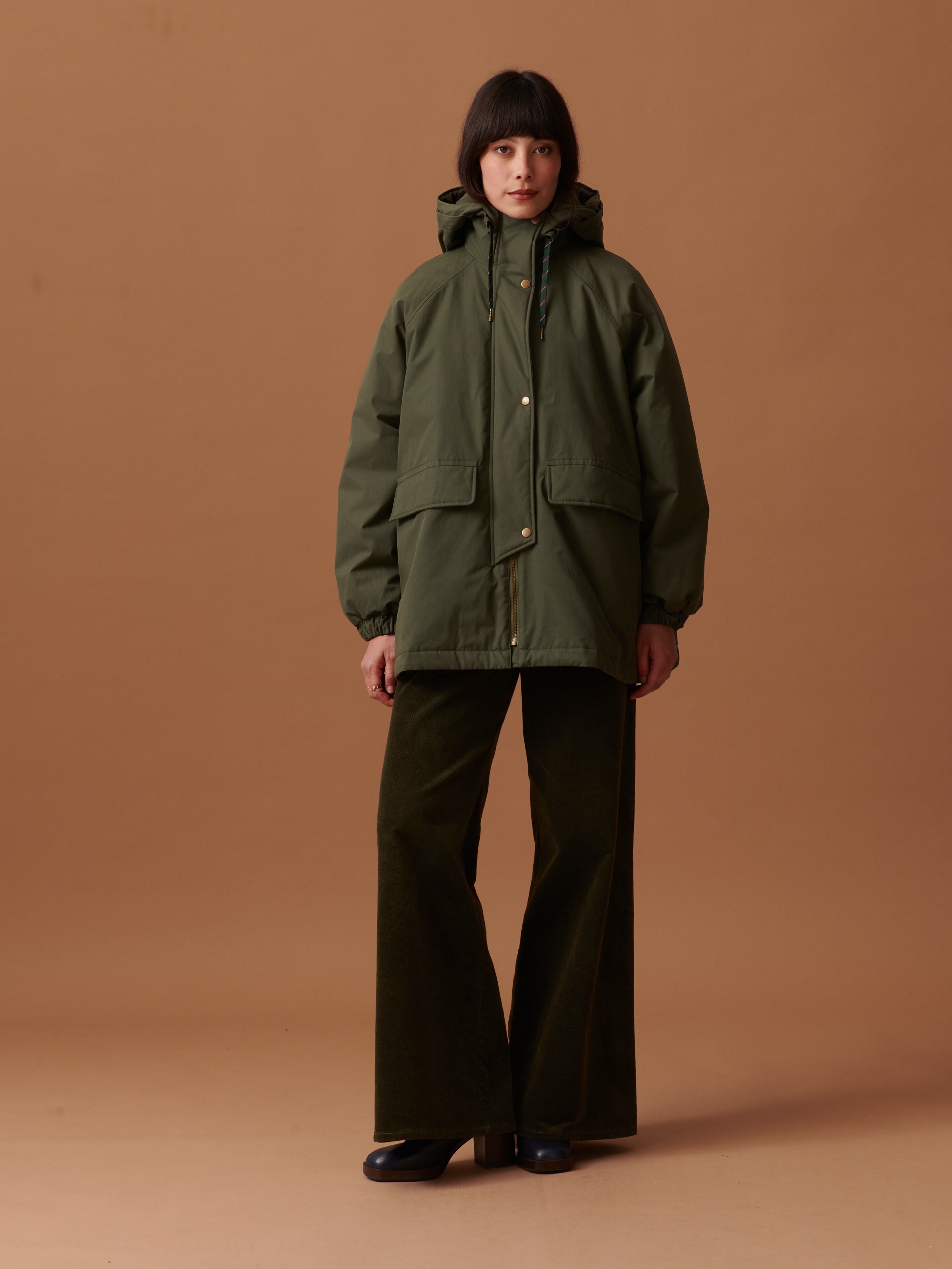 OXANA PUFFER JACKET - Military , Ready-to-wear Bensimon