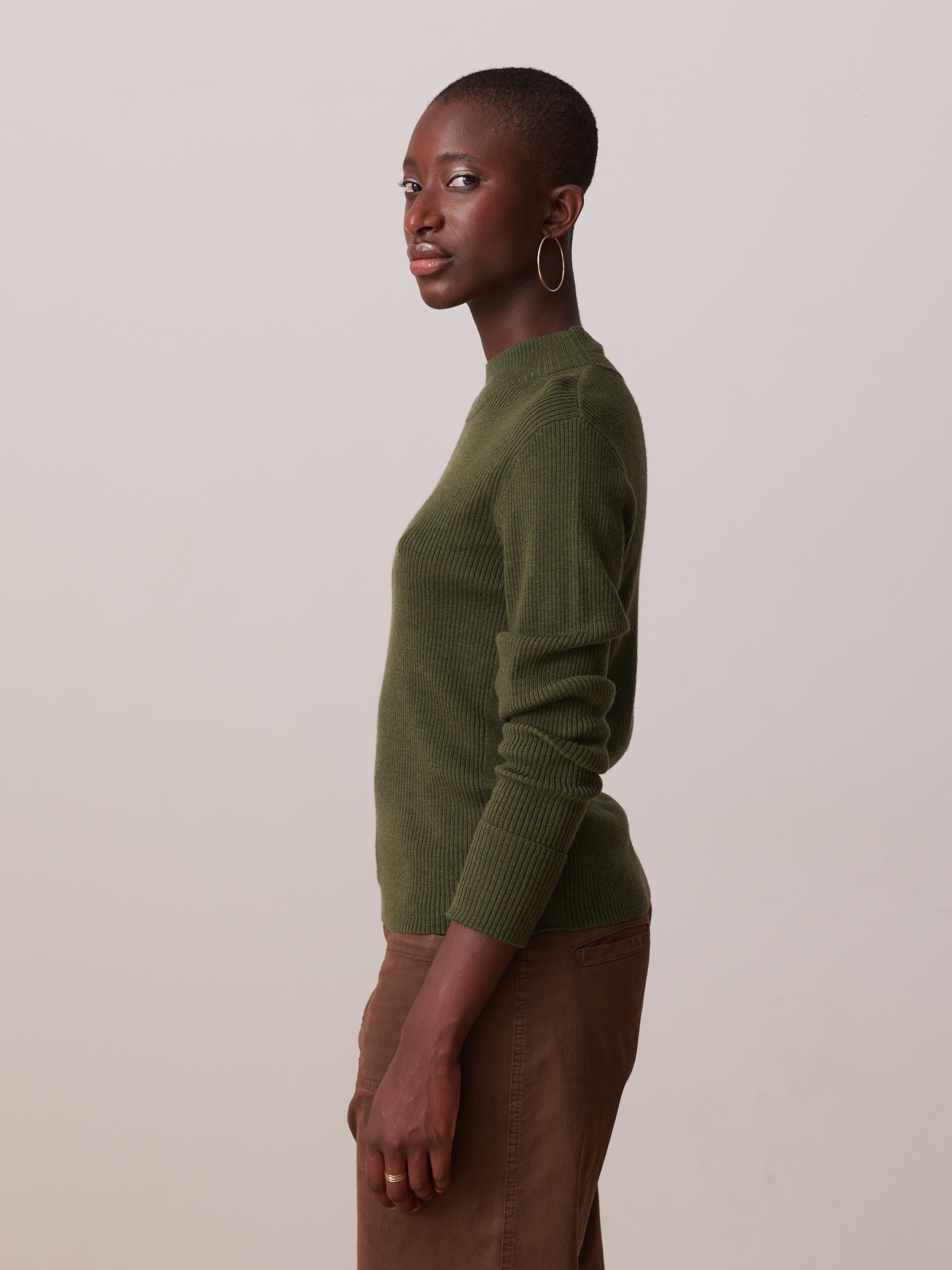 OLIN SWEATER -  Military , Ready-to-wear Bensimon