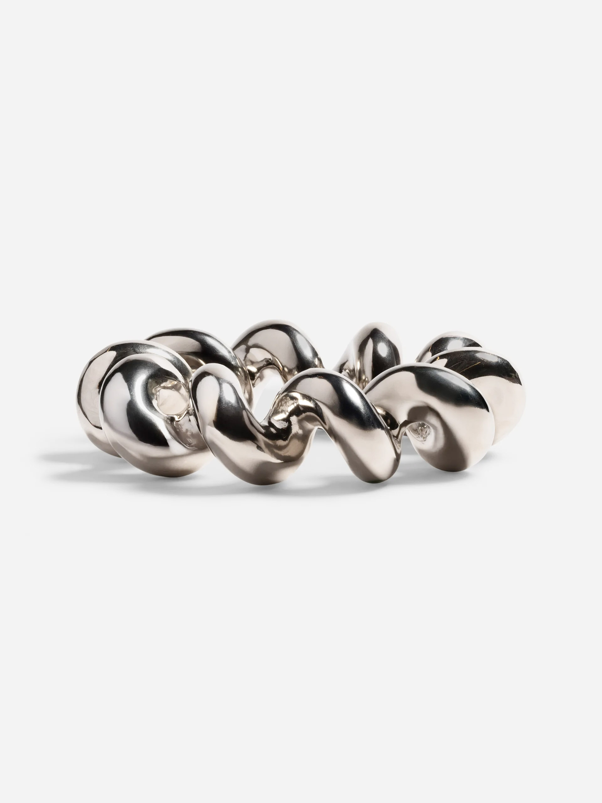Dessous de plat Twist silver - &KLEVERING - Chrome , Home design Bensimon