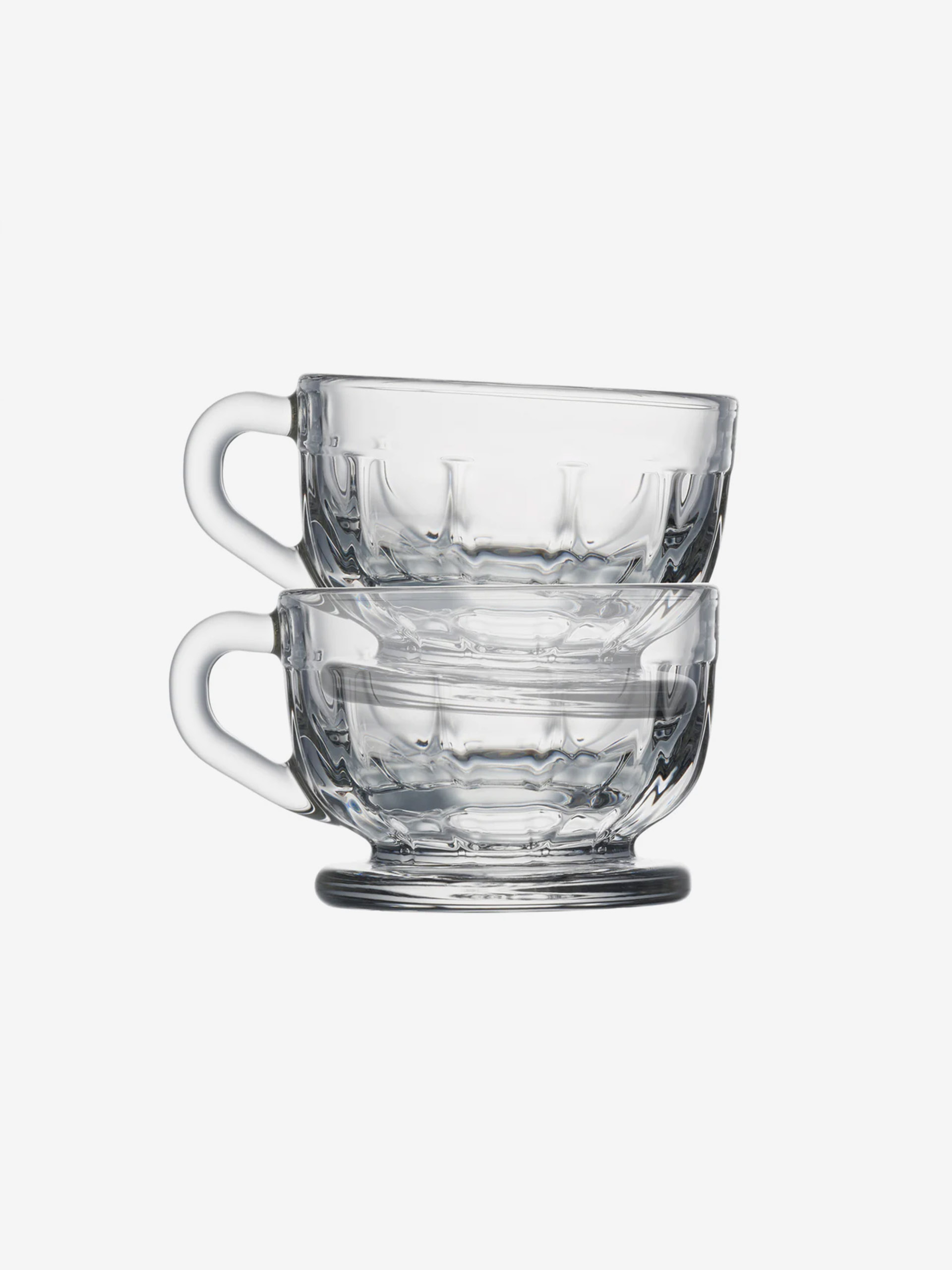 LOT DE 6 TASSES ESPRESSO - LA ROCHERE - Transparent , Home design Bensimon