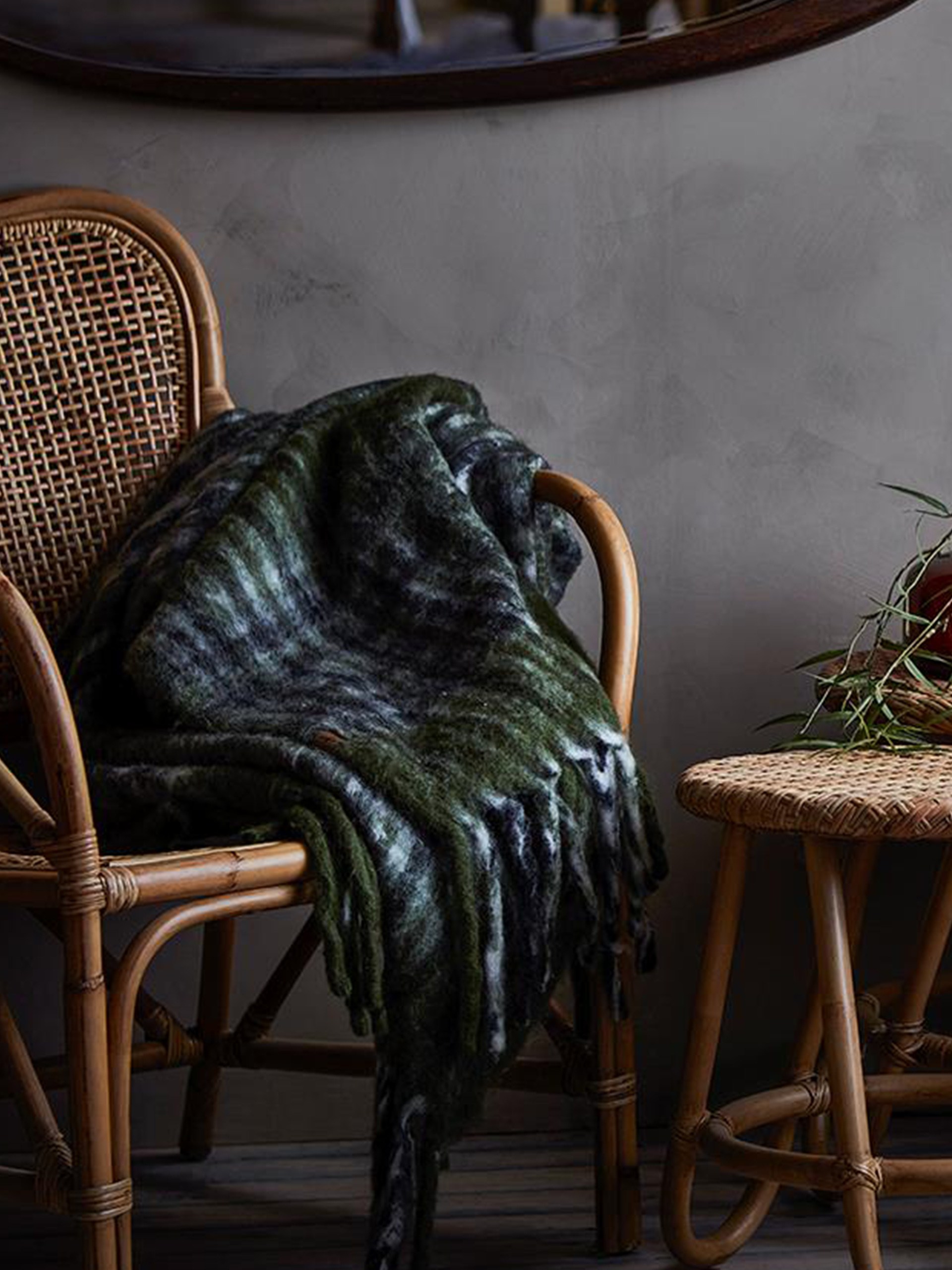 PLAID FRASSE 160X130 - AFFARI OF SWEDEN -  Green , Home design Bensimon