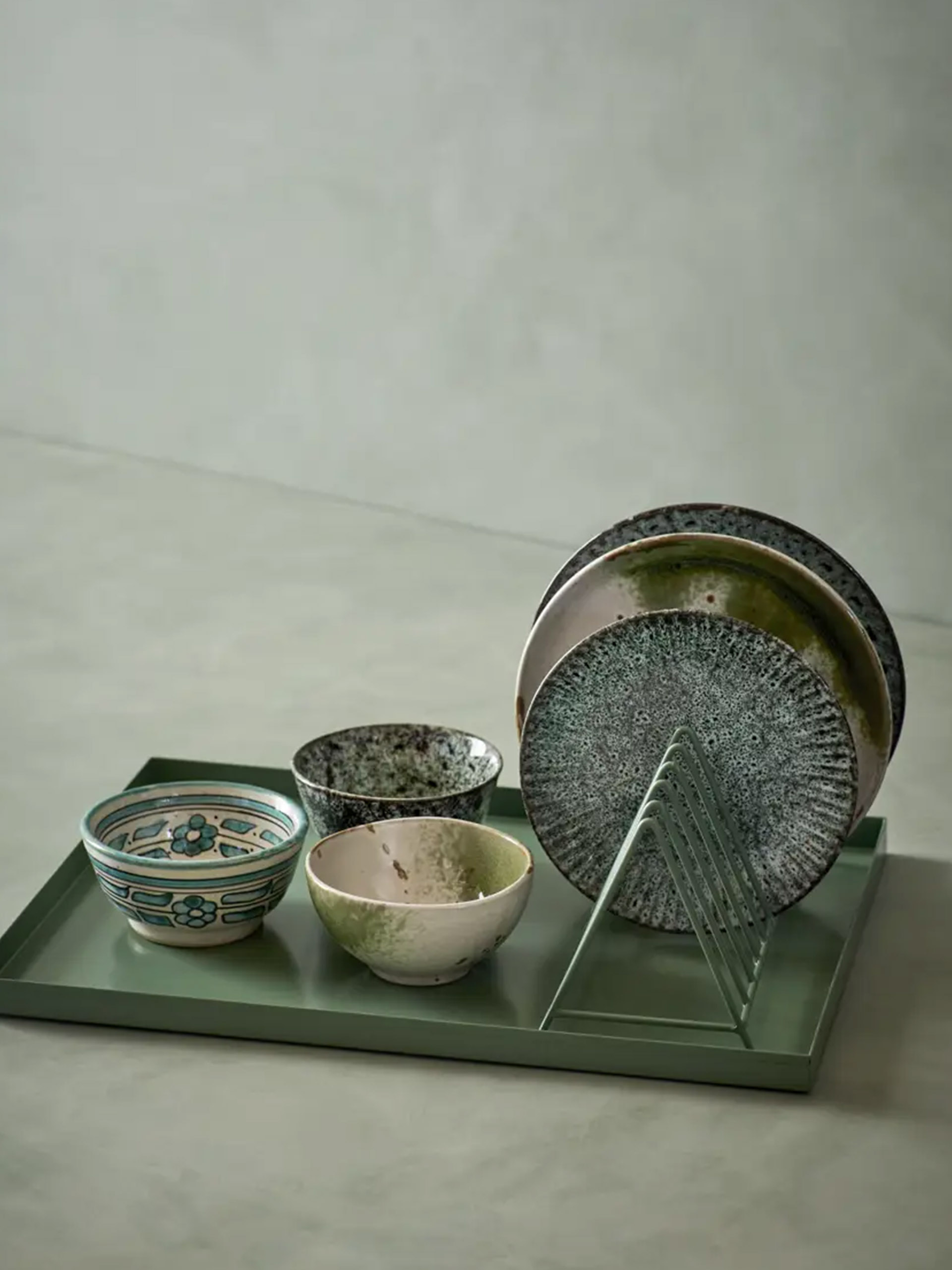 ASSIETTE STONEWARE T.M - MME STOLTZ - Blue , Home design Bensimon