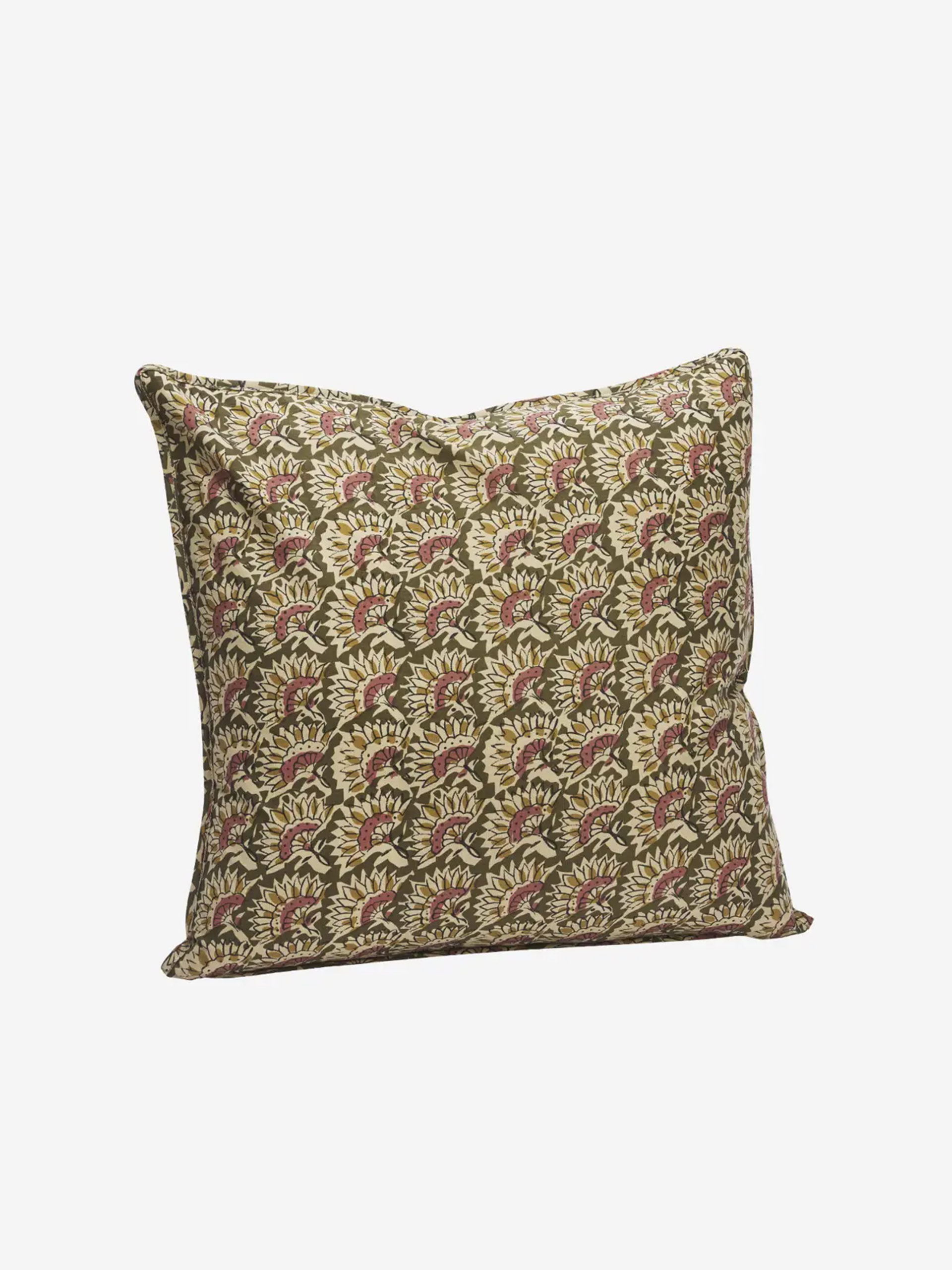 COUSSIN PRINT 50x50 - MME STOLTZ - Khaki , Home design Bensimon