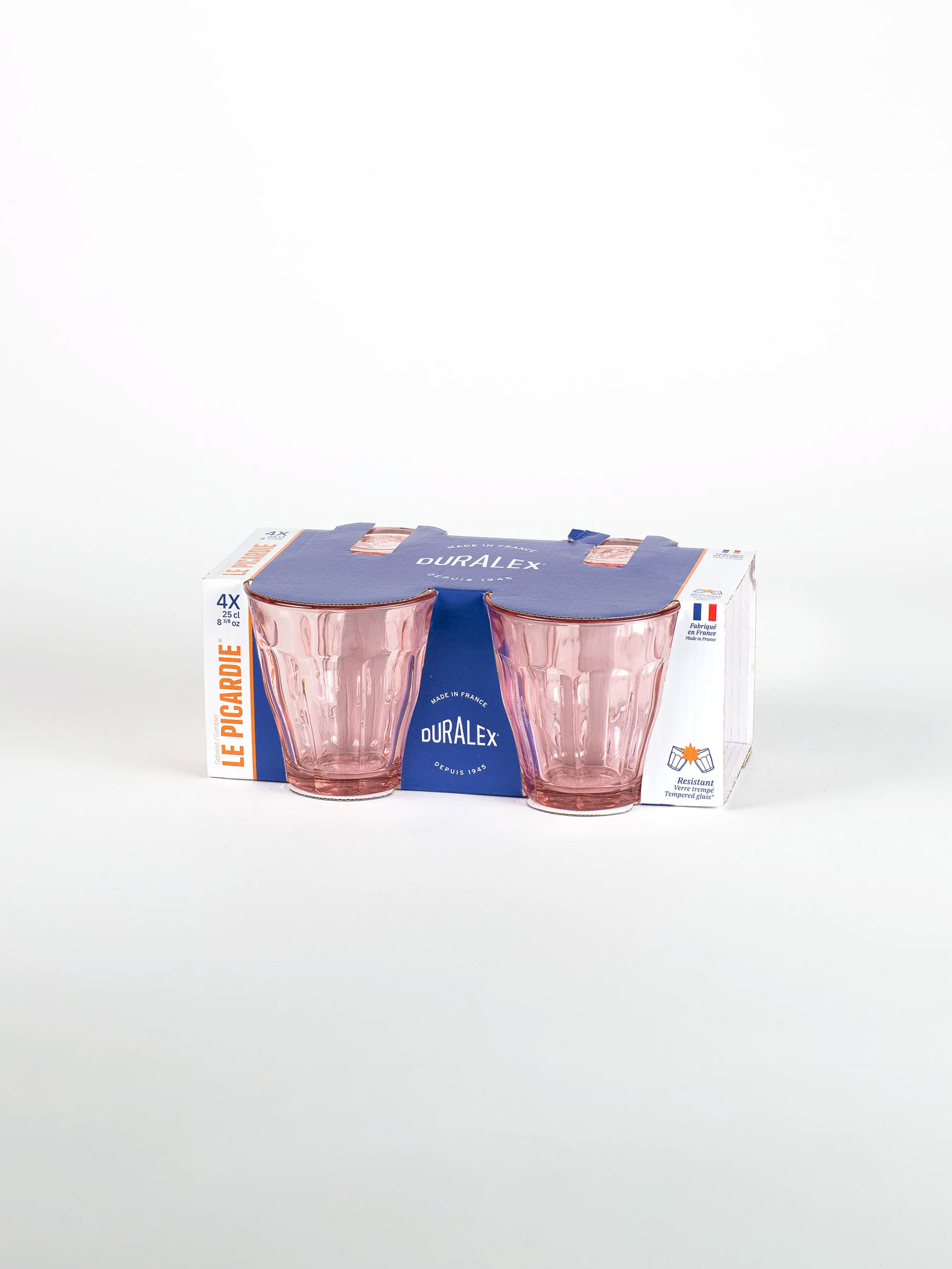LOT DE 6 VERRES PICARDIE 25CL - DURALEX -  Light rose , Home design Bensimon