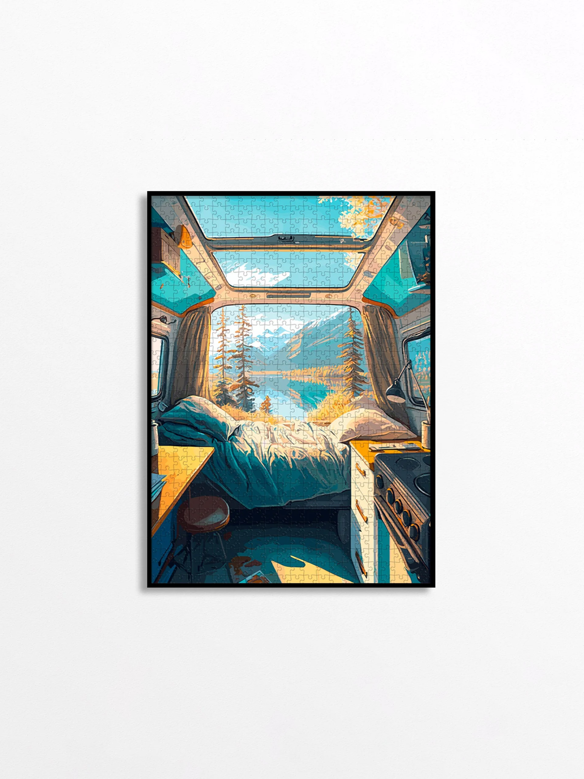 PUZZLE VAN LIFE 1000 PIECES - PIECE & LOVE -  Multicolored , Home design Bensimon