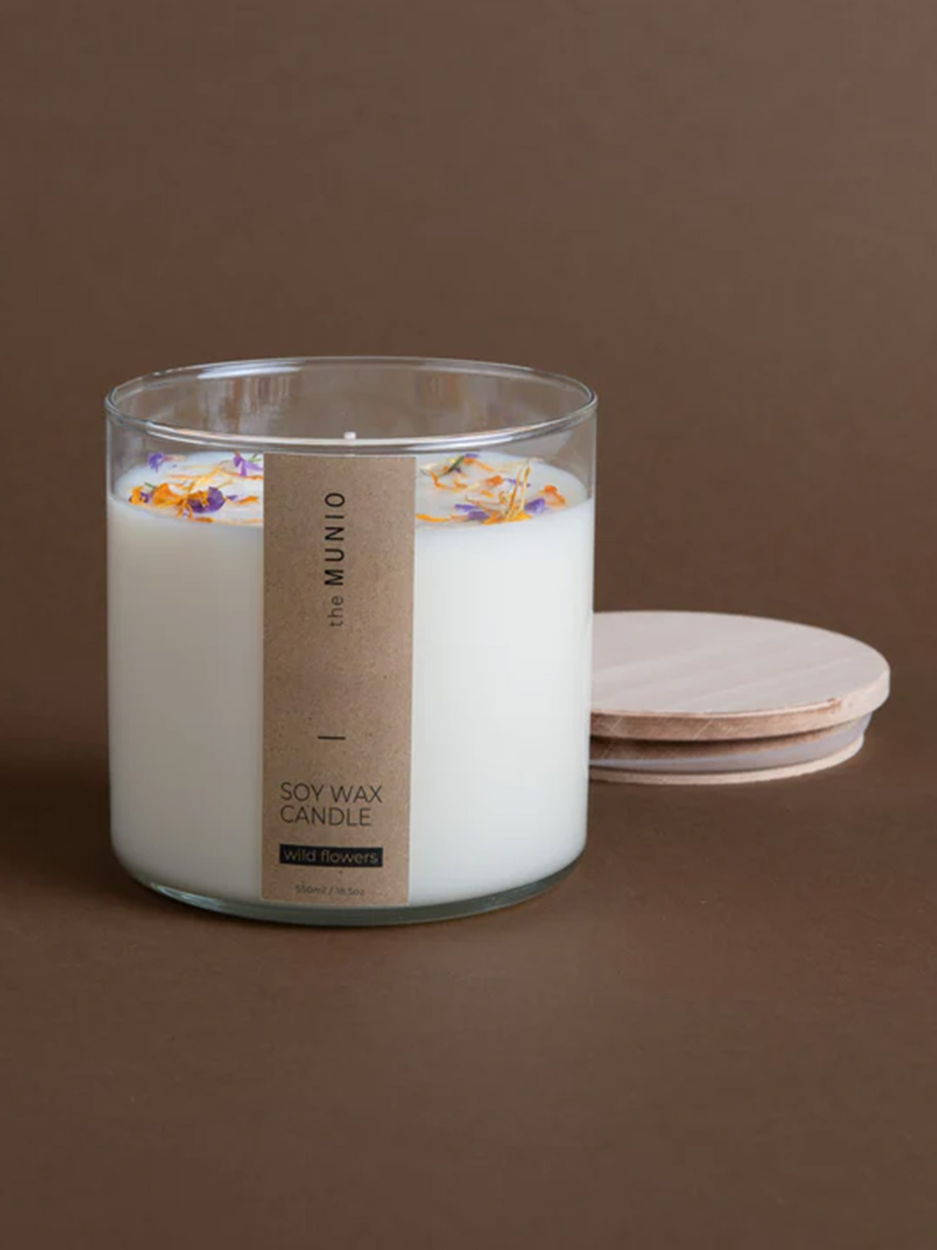 BOUGIE WILD FLOWERS 550ml - THE MUNIO - White , Home design Bensimon