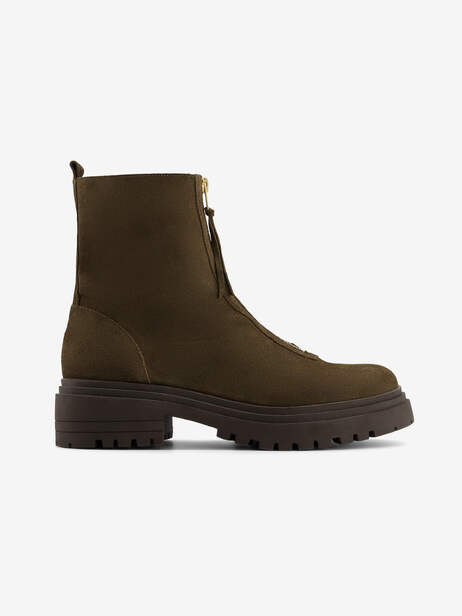 Women's zipped Chelsea boots -  Military , Tennis & Shoes Bensimon 