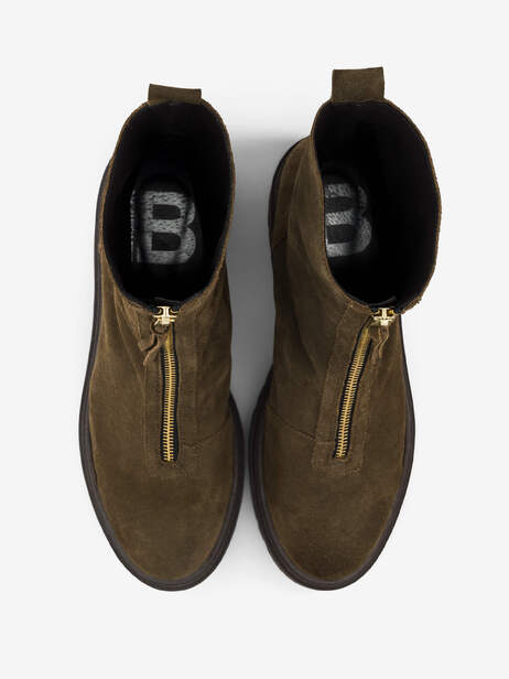 Women's zipped Chelsea boots -  Military , Tennis & Shoes Bensimon