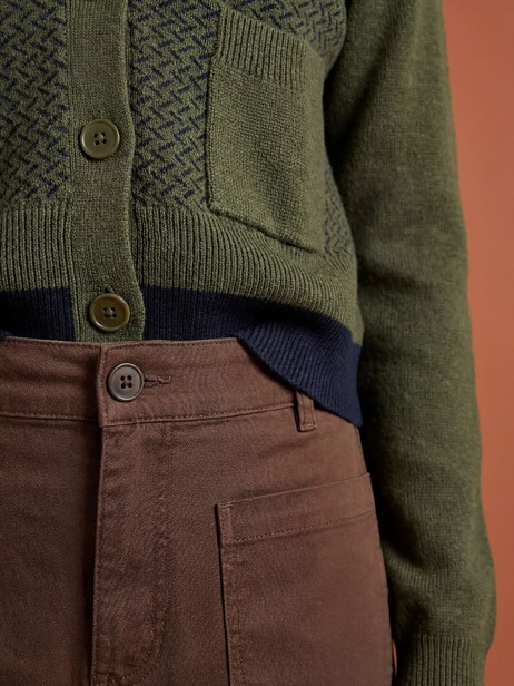 JAMIE CARDIGAN -  Military , Ready-to-wear Bensimon