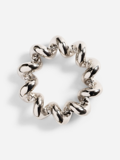 Dessous de plat Twist silver - &KLEVERING -  Chrome , Home design Bensimon