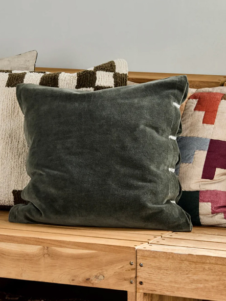 COUSSIN HD VELVET VERT & INTERIEUR - HOUSE DOCTOR -  Green , Home design Bensimon 