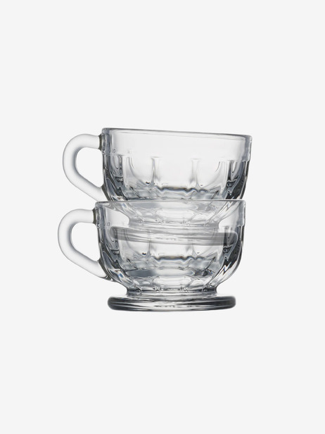 LOT DE 6 TASSES ESPRESSO - LA ROCHERE -  Transparent , Home design Bensimon