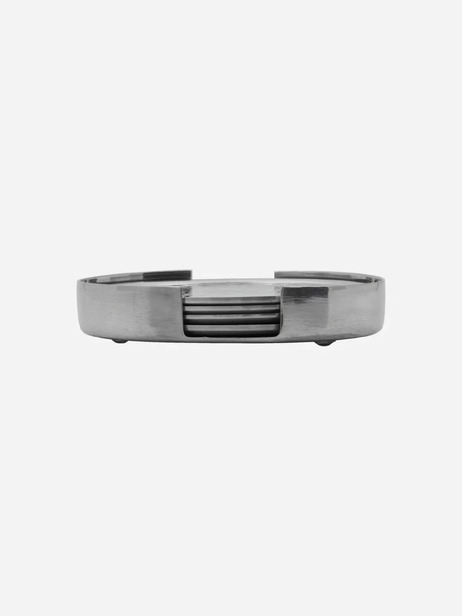4 COASTERS CHROME - HOUSE DOCTOR -  Chrome , Home design Bensimon