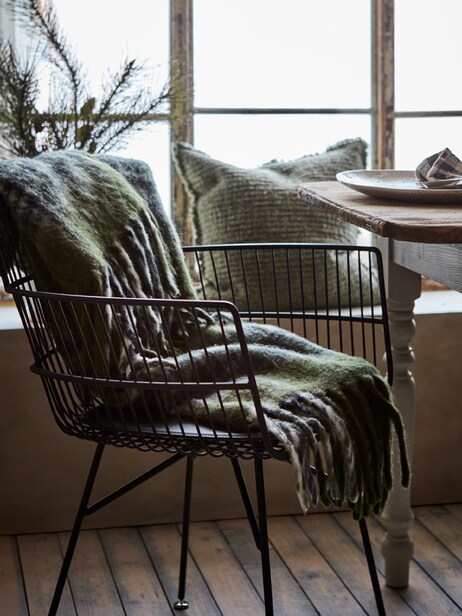PLAID FRASSE 160X130 - AFFARI OF SWEDEN -  Green , Home design Bensimon