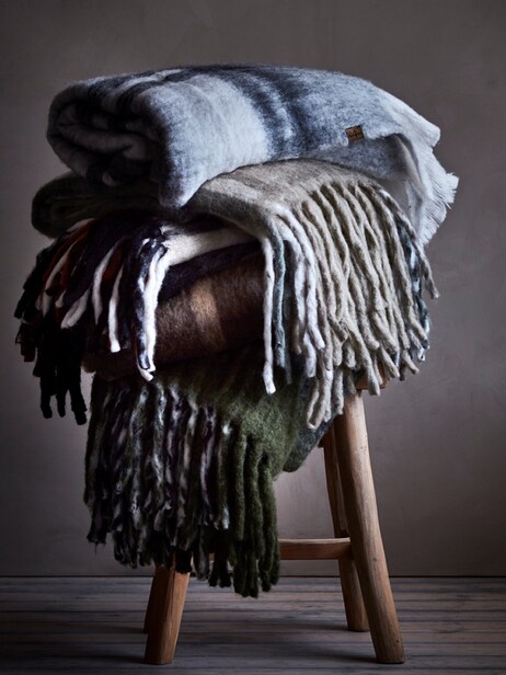 PLAID FRASSE 160X130 - AFFARI OF SWEDEN -  Green , Home design Bensimon