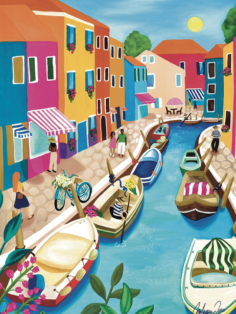 PUZZLE BURANO 1000 PIECES - PIECE & LOVE -  Multicolored , Home design Bensimon