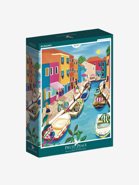 PUZZLE BURANO 1000 PIECES - PIECE & LOVE -  Multicolored , Home design Bensimon