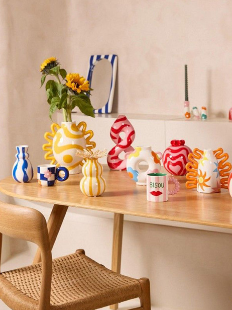 VASE CAROLINA - QUE RICO -  Blue , Home design Bensimon